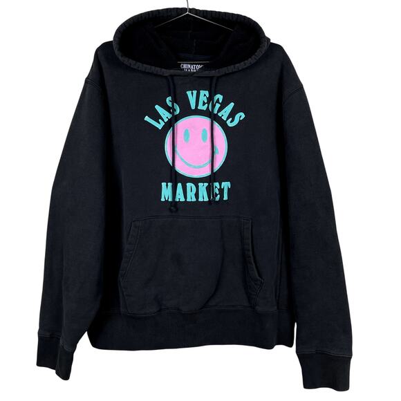 Chinatown Market Las Vegas Market Limited Edition Mens XL Black Smiley - Picture 1 of 8